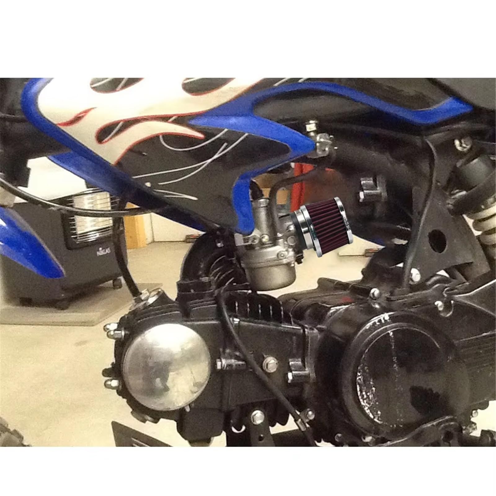 Filtro Aspirazione Aria Moto 38 mm 42 mm 45 mm 50 mm 55 mm | Filtro aria moto da 60 mm, filtro aspirazione aria sportiva per auto da corsa(45mm)