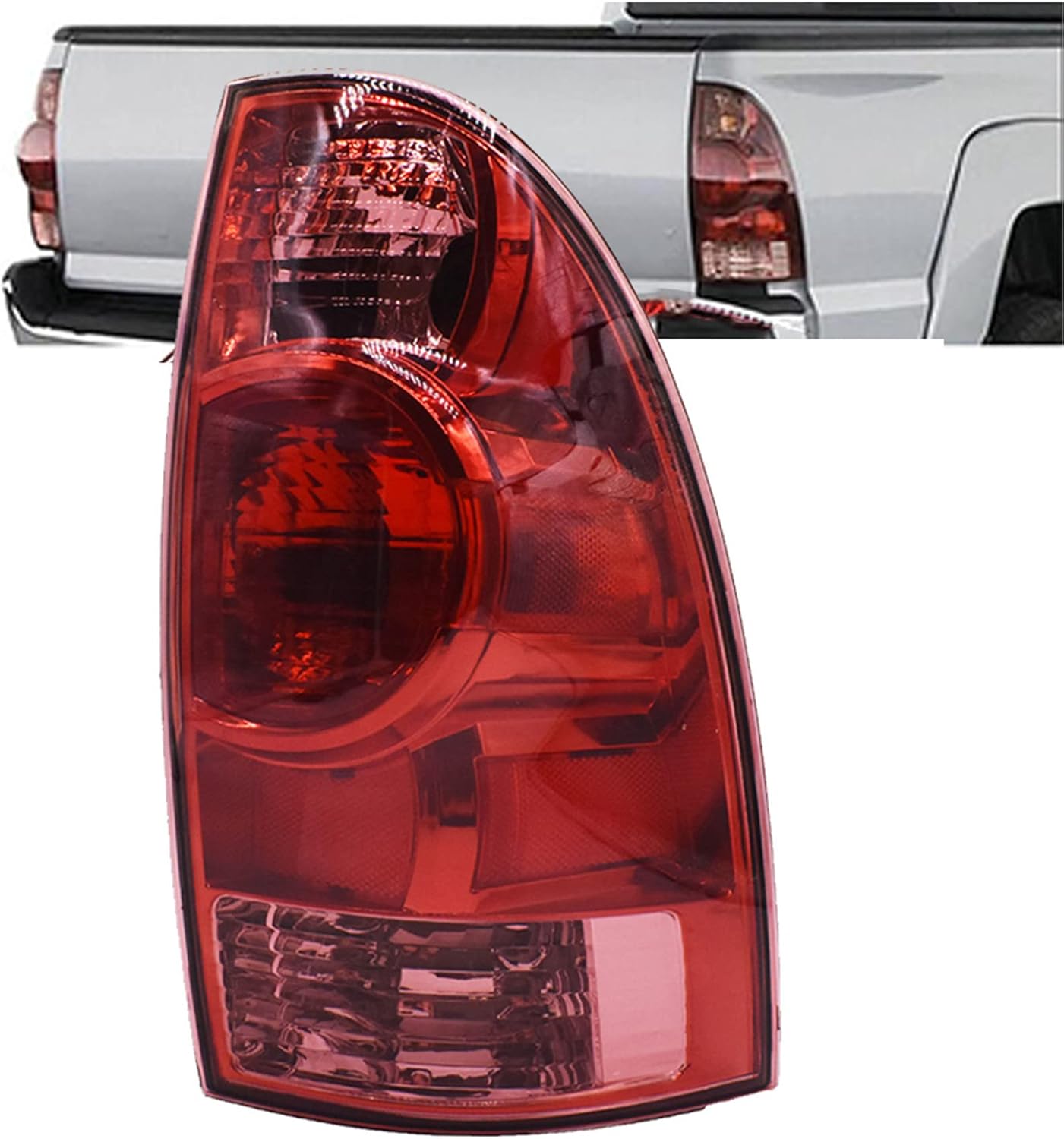 WFLNHB Right Side Tail Light Brake Lamps Assembly Replacement for Toyota Tacoma 2005-2015 81550-04150 Passenger Side
