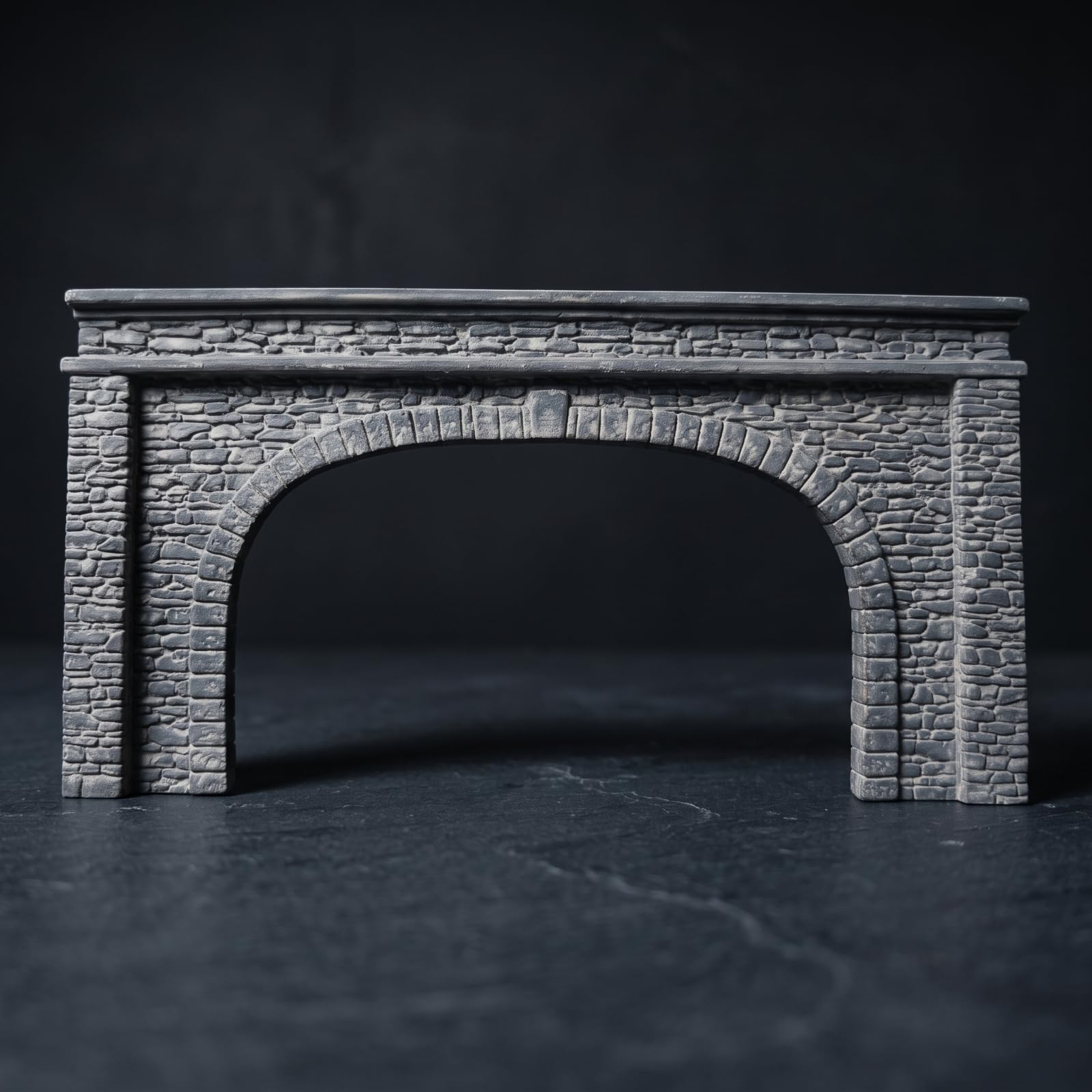 Baoblaze Arco Passaggio Ferroviario in Gesso con Muro di Sostegno E Apertura Tunnel per Modellismo su Ridotta atto per Realizzazione di Paesaggi in Miniatura E Scenari per Treni Modello, style to 2