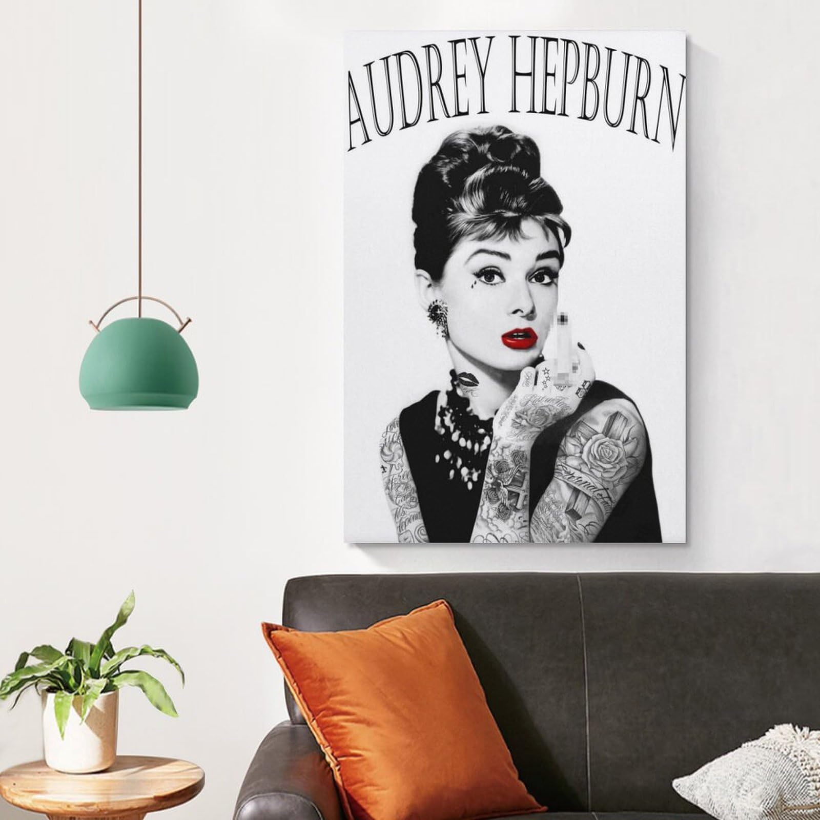 オードリー・ヘプバーン イラスト 大判 woodprint オードリー・ヘプバーン イラスト 大判 woodprint オードリー