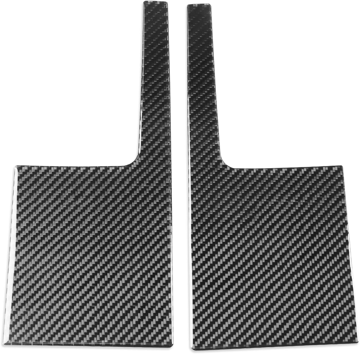 Real Carbon Fiber Interior and Exterior Decoration Cover Self-Adhesive Racing Style Sticker Trim Compatible with Jaguar F-Type 2013+ (Inner Door Sill Stickers 2pc)