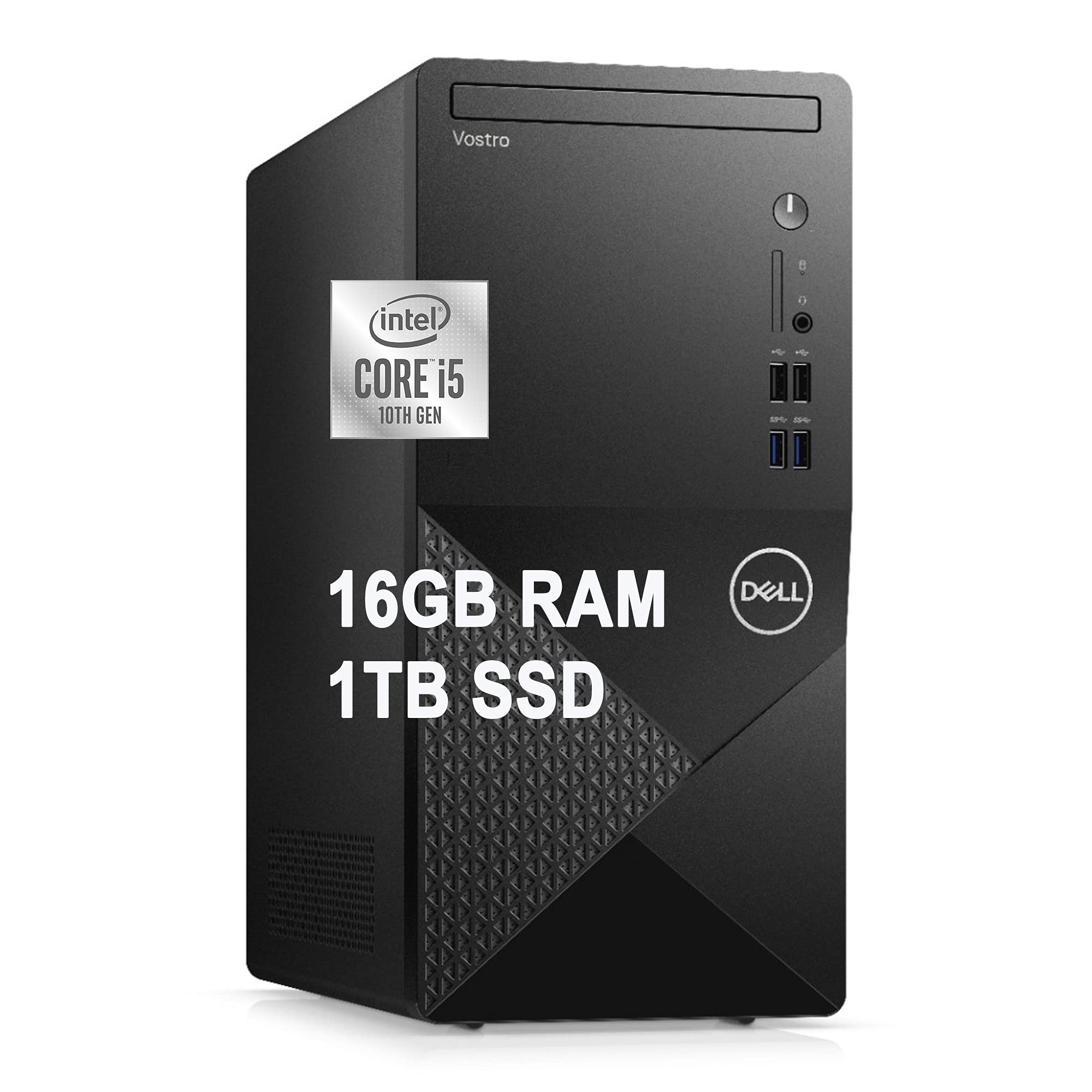 Flagship Dell Vostro 3000 3888 Business Tower Desktop Computer 10th Gen Intel 6-Core i5-10400 (Beats