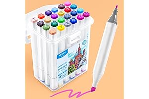 Crayola Coloring and Sketching Set: 24 Colors of Washable Art Markers for Nurturing Creativity