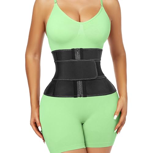 Atbuty Short Torso Waist Trainers Cincher for Women Corset Underbust Latex Sport Girdle Hourglass Body Shaper