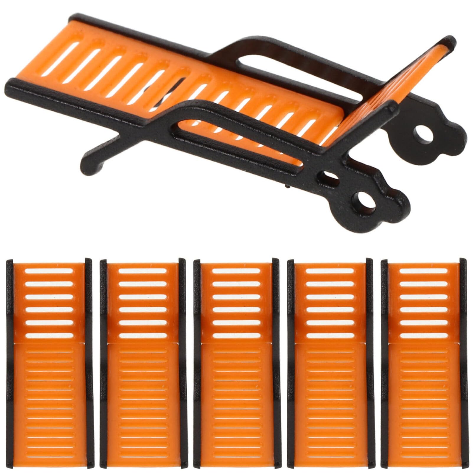STOBOK 6Pcs Miniature Foldable Beach Chairs 1 75 Scale Mini Furniture Accessories for Dollhouse Decoration and Children S Diy Craft Projects