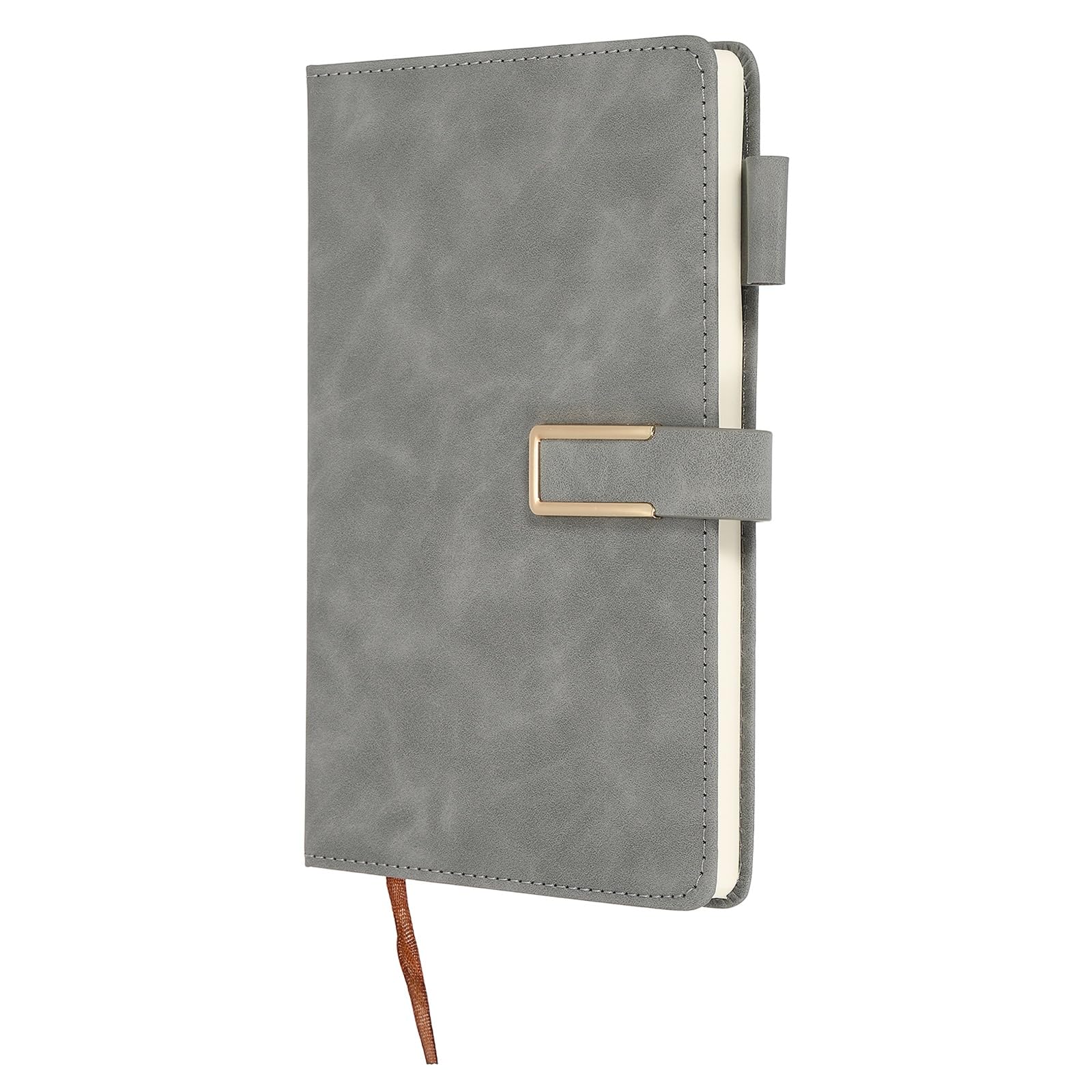 PATIKIL Lined Journal Notebook Magnetic 8.3" x 5.7" A5 100 Pages 80 GSM, Gray