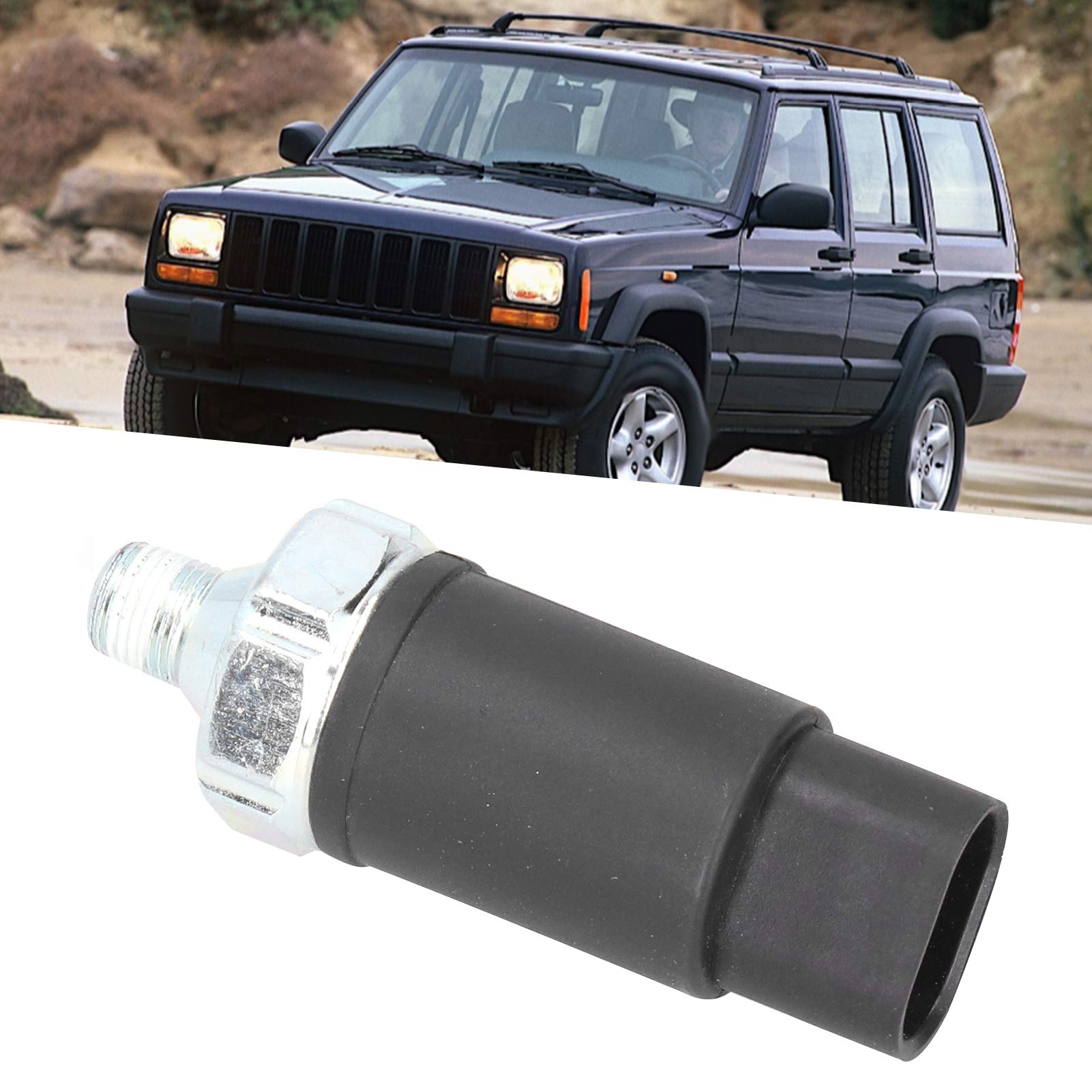 Qiilu Capteur de Pression d'huile Moteur, 56031003 Remplacement de capteur de Pression d'huile adapté pour Cherokee/Wrangler