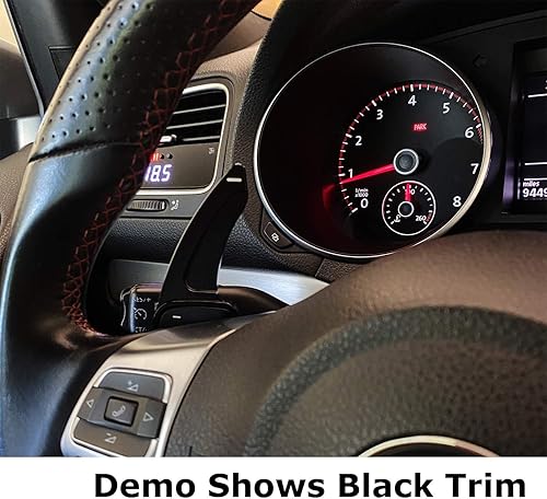 Miniatura 3 de iJDMTOY Patrón de fibra de carbono de tejido de sargaestilo más grande, extensiones de palanca de cambios compatibles con Mazda 3Axela 6Atenza CX-3