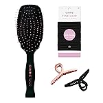 Gimme Beauty Fine Hair Elastic Bands - Slim-Fit Elastic Ties for Fine, Brittle, or Bleached Hair - No-Dent, Gentle-Grip Ponytail Holders for All-Day Comfort - 12 Pack, Black