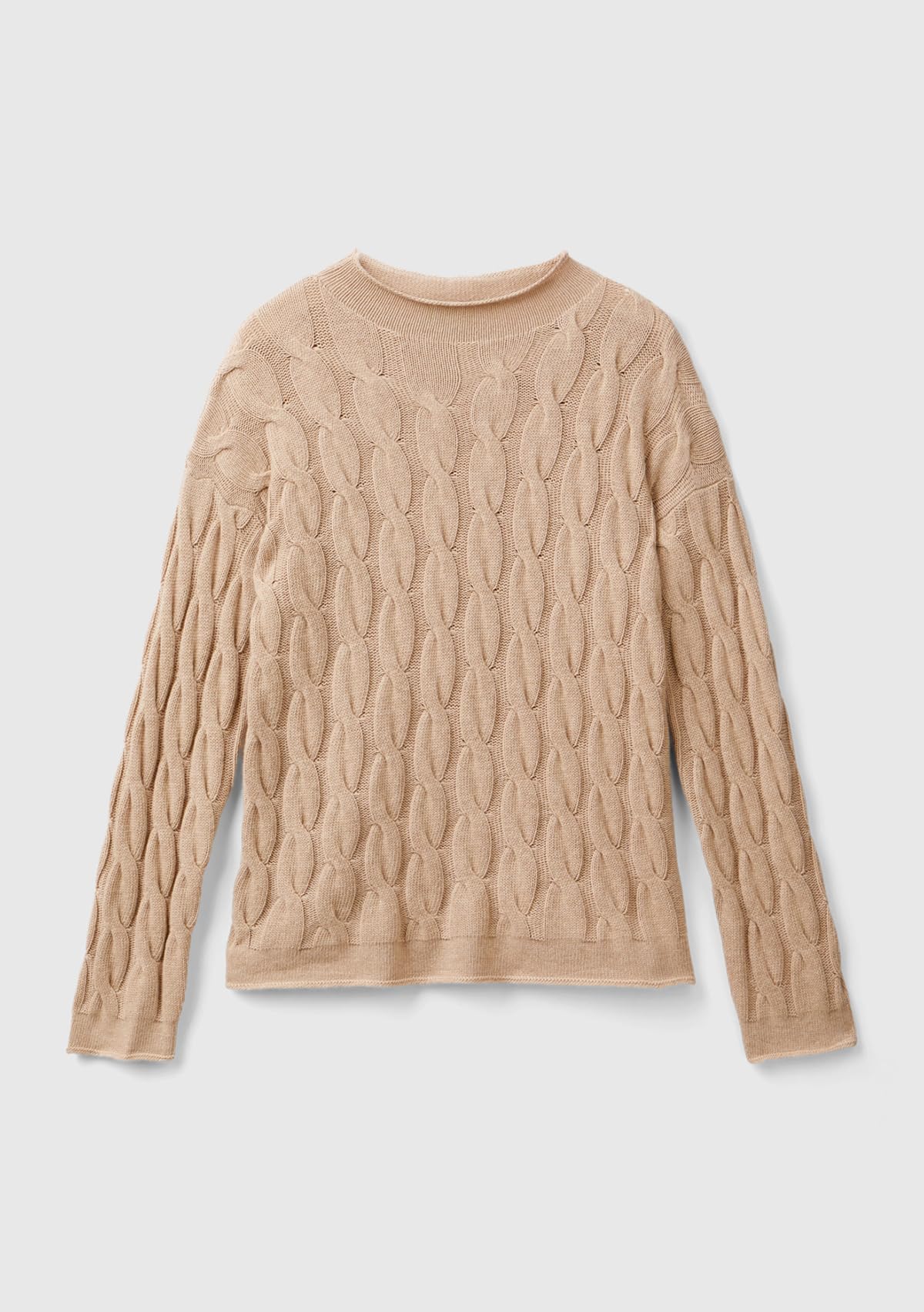 United Colors of Benetton Damen Trikot Rollkragen M/L 1335d2467 Damen Trikot Rollkragen M/L 1335d2467 Pullover, Beige 994 V5, XS (1er Pack)
