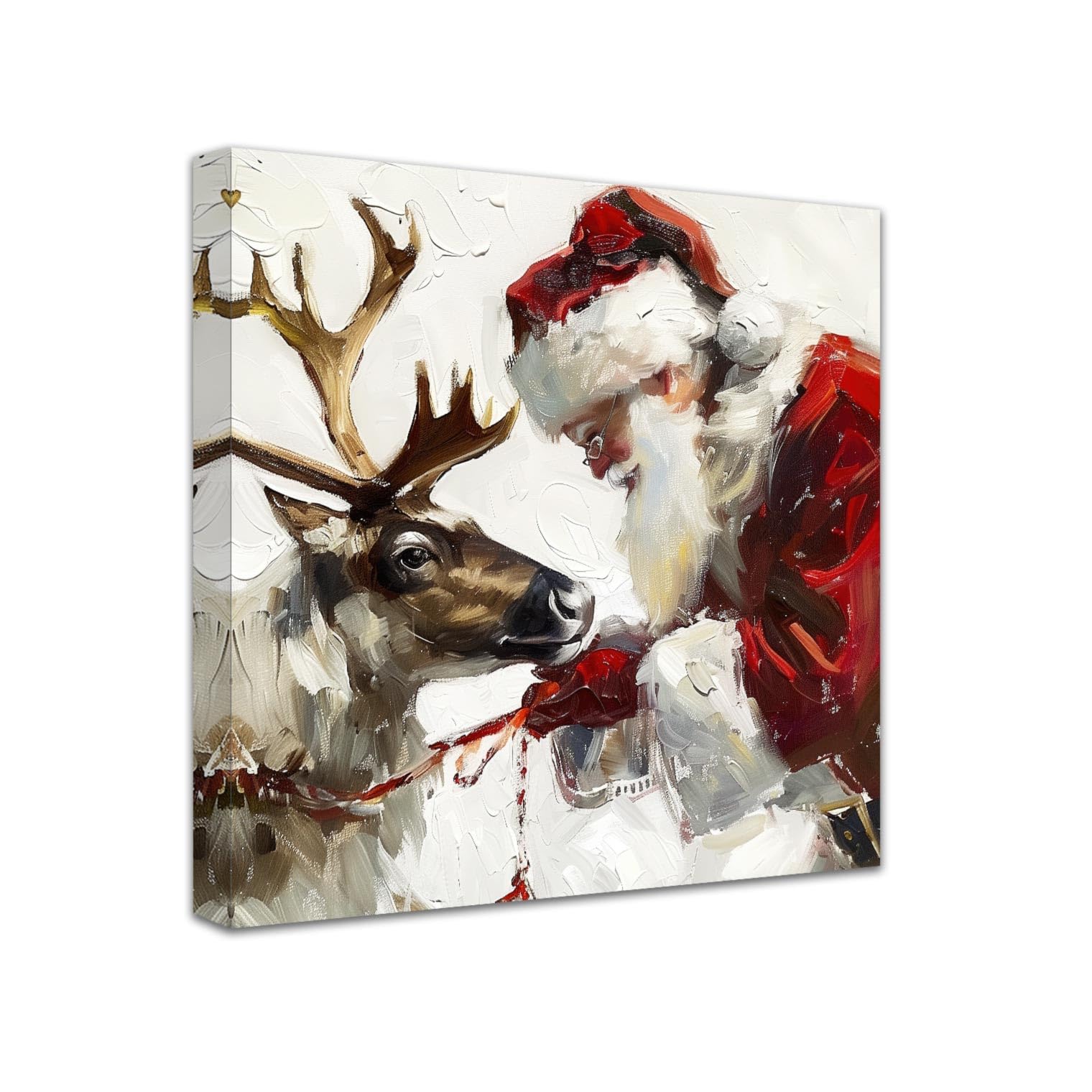 Amazon.co.jp: SWQYLB サンタとトナカイの絵 クリスマス ウォール