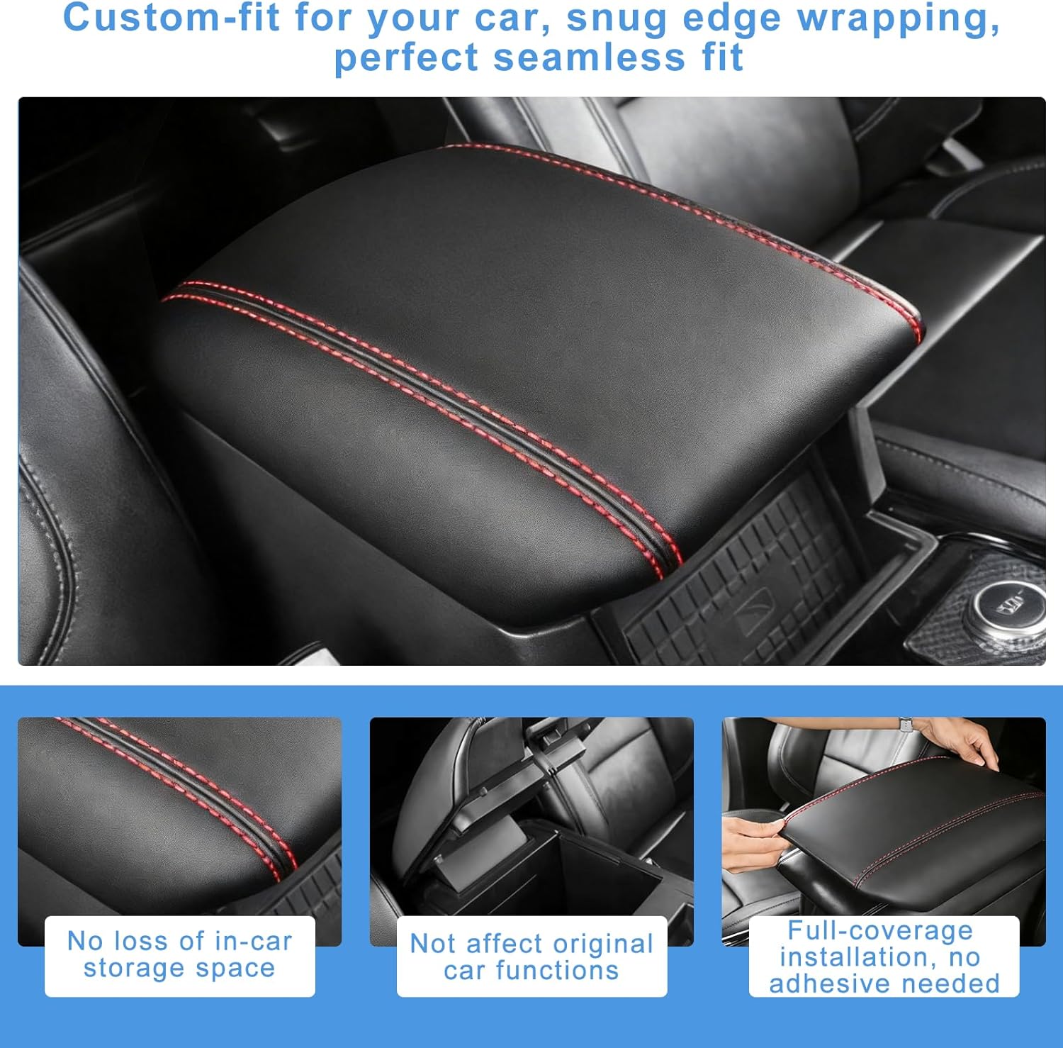 for 2020-2024 2025 2026 Ford Explorer Center Console Cover for 2020-2026 Ford Explorer XLT/Limited/ST/ST-Line/Timberline/Tremor/Platinum/King Ranch Accessories, Middle Console Armrest Cover