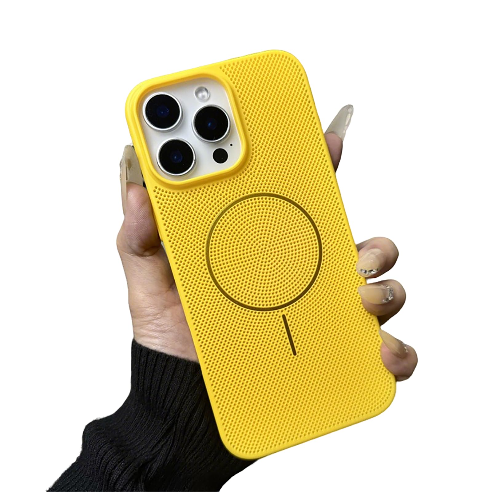 Amazon.co.jp: CASEOKO iPhone 16/15/14/13/12用 ケース、通気性のある
