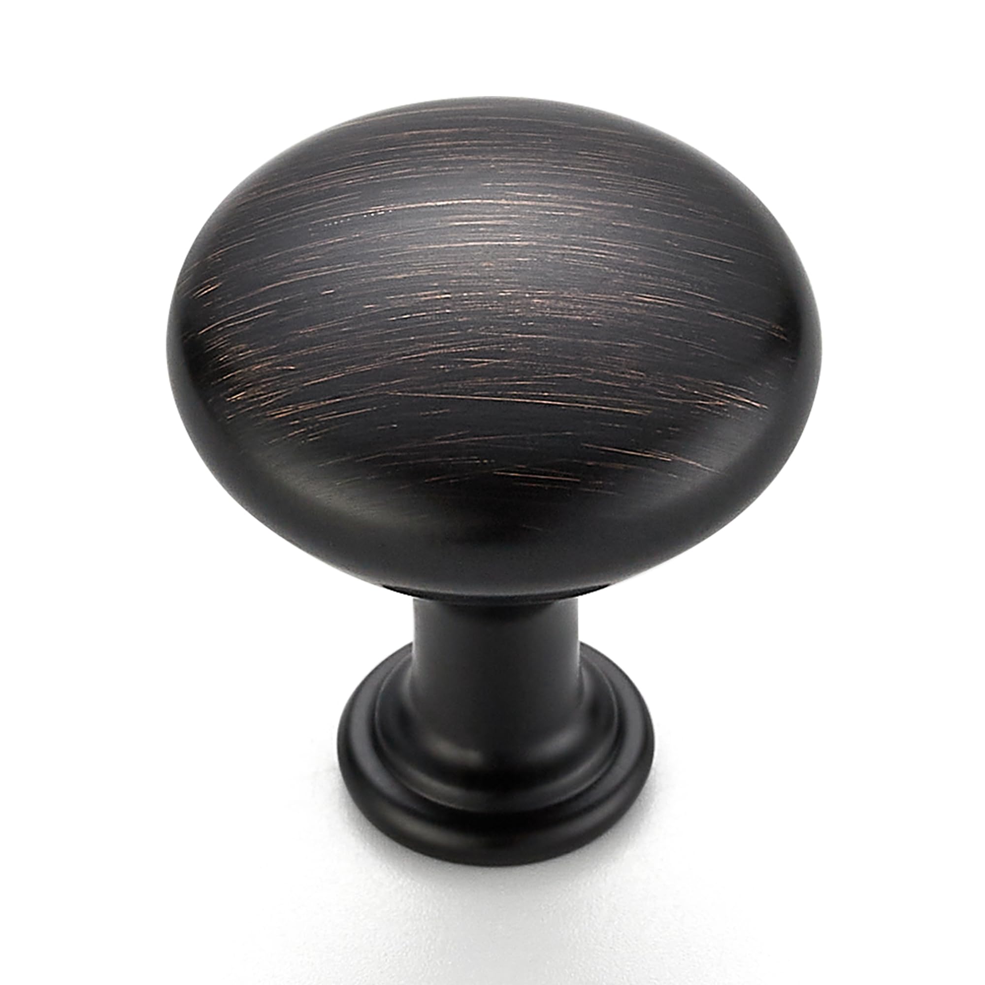 Boutons ronds solides en bronze huilé 2,5 cm de diamètre pour finitions de luxe