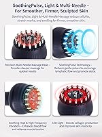 Vista 4 de Masajeador de drenaje linfático y herramienta de masaje anticelulitis, ayuda a reducir las estrías y la celulitis, para piernas, brazos y vientre