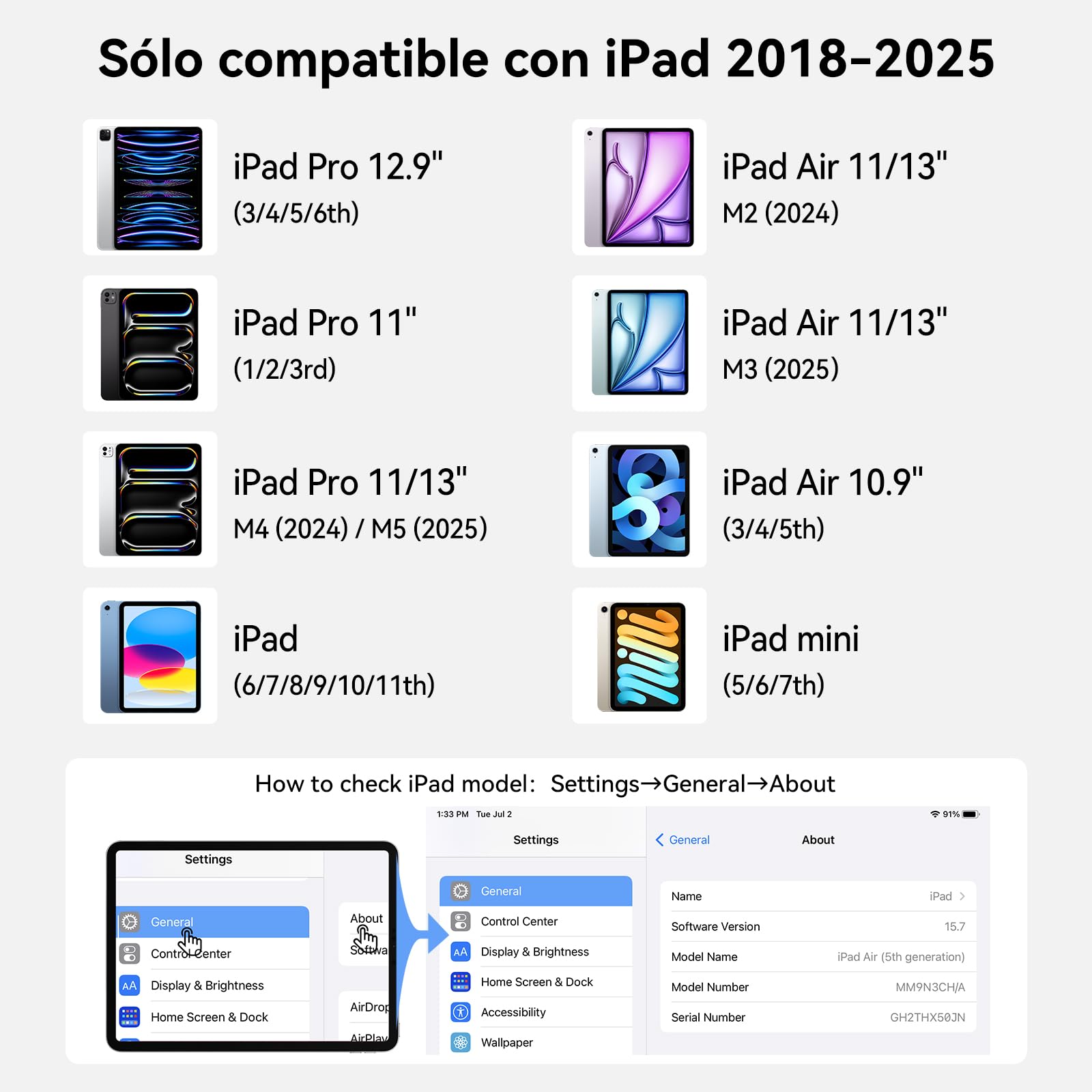 HJCE Pencil 2. generacji rysik do Apple iPad (2018-2025), dokładność pikseli, czułość na nachylenie, kompatybilny z iPad 11(A16)/10/9/8/7/6, Pro 12,9/11/13", Air 3/4/5, Mini 5/6/A17