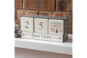 Wooden Block Calendar Countdown to Christmas