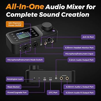 NearStream オーディオインターフェイス Amazon.com: NearStream Audio Interface for Recording