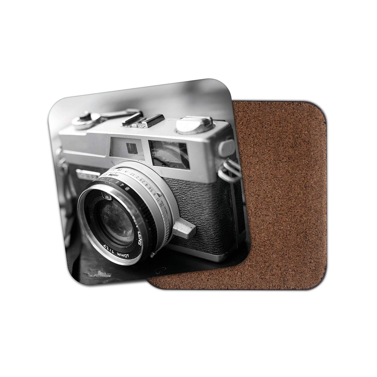 Destinationvinyl Men's Multicolor 1 X Vintage Camera Coaster - Photography Retro Dad Brother Uncle #14517