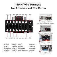 Vista 2 de Conector de arnés de cableado de radio de automóvil para Honda Civic 2006-2011, CRV 2007-2011, Pilot 2009-2011 - Cable de alimentación de radio