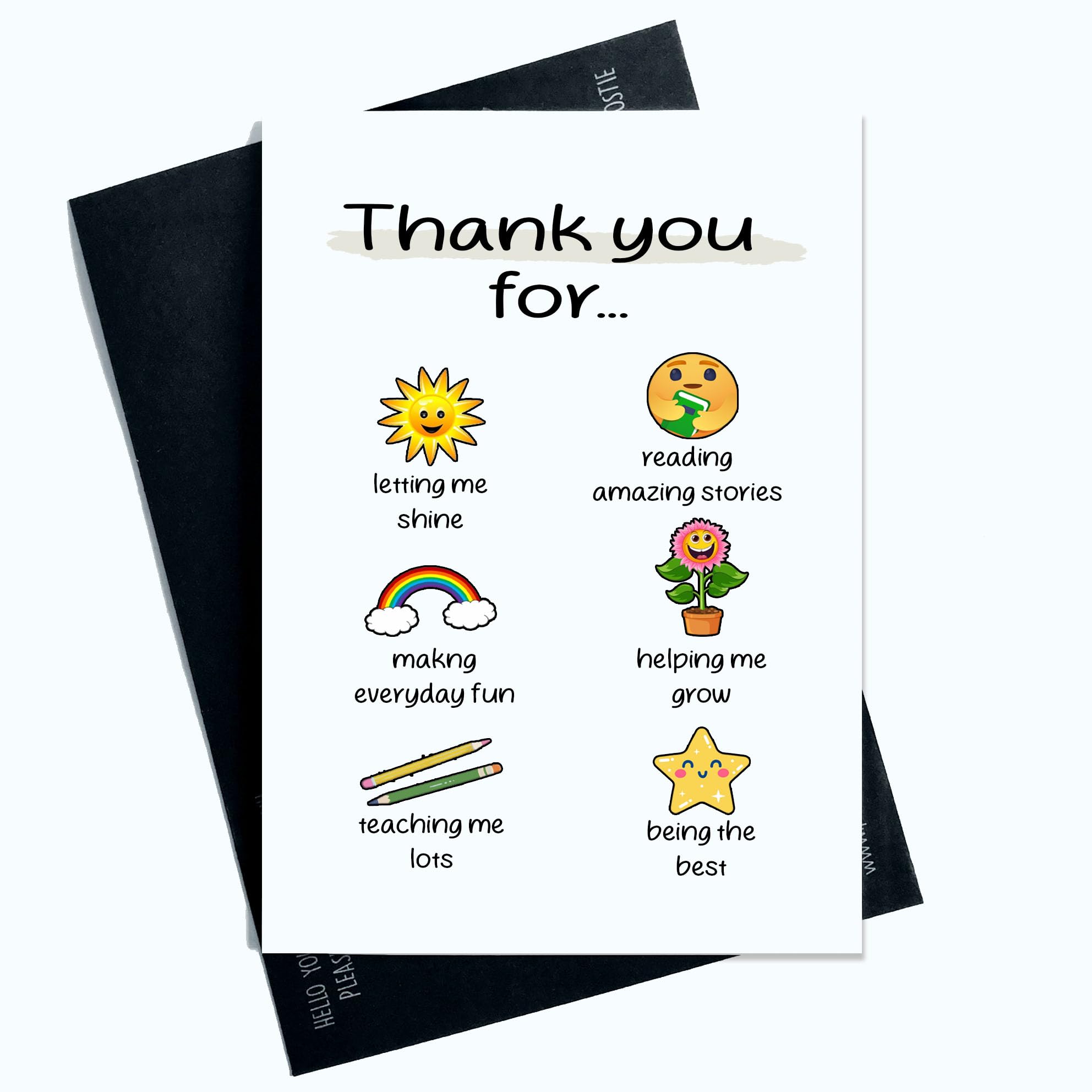 Peachy Antics Thank You Teacher For Card End Of Term School Card From Child For Teacher Cute Design Teacher Cards Thank You Cards AP282