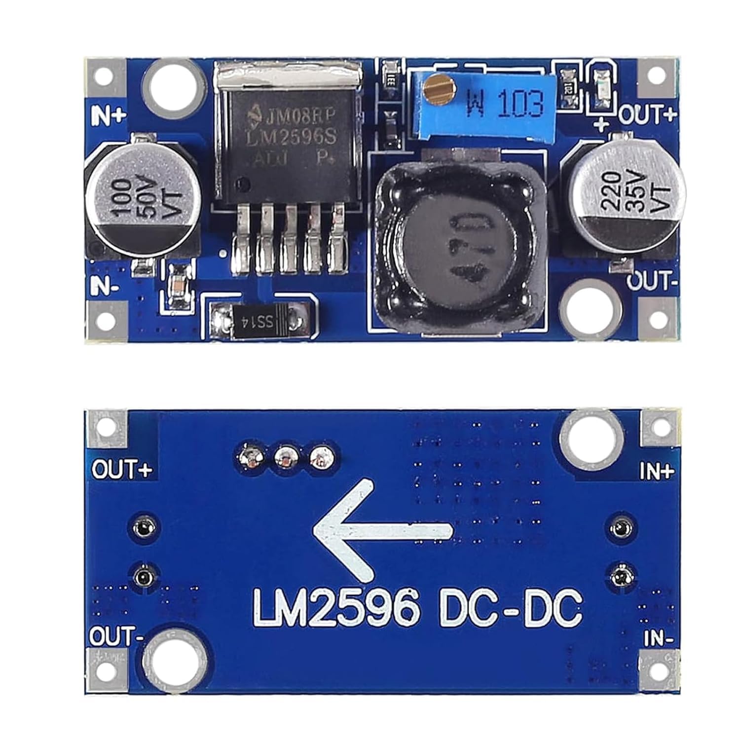 2PCS LM2596/LM 2596 DC to DC Buck Converter/Regulator, step Down Adjustable Voltage Power Supply Module/Board/kit, A 24v to 18V/12V/9V/5V, 12V to 9V/5V-image-24