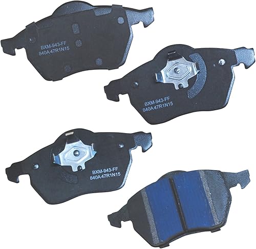 Vista 145 de Bendix Premium SBM8 - Pastillas de freno semimetálicas Premium para modelos seleccionados Buick Special, Camaro, Corvette, Phaeton, Olds F85, Vista