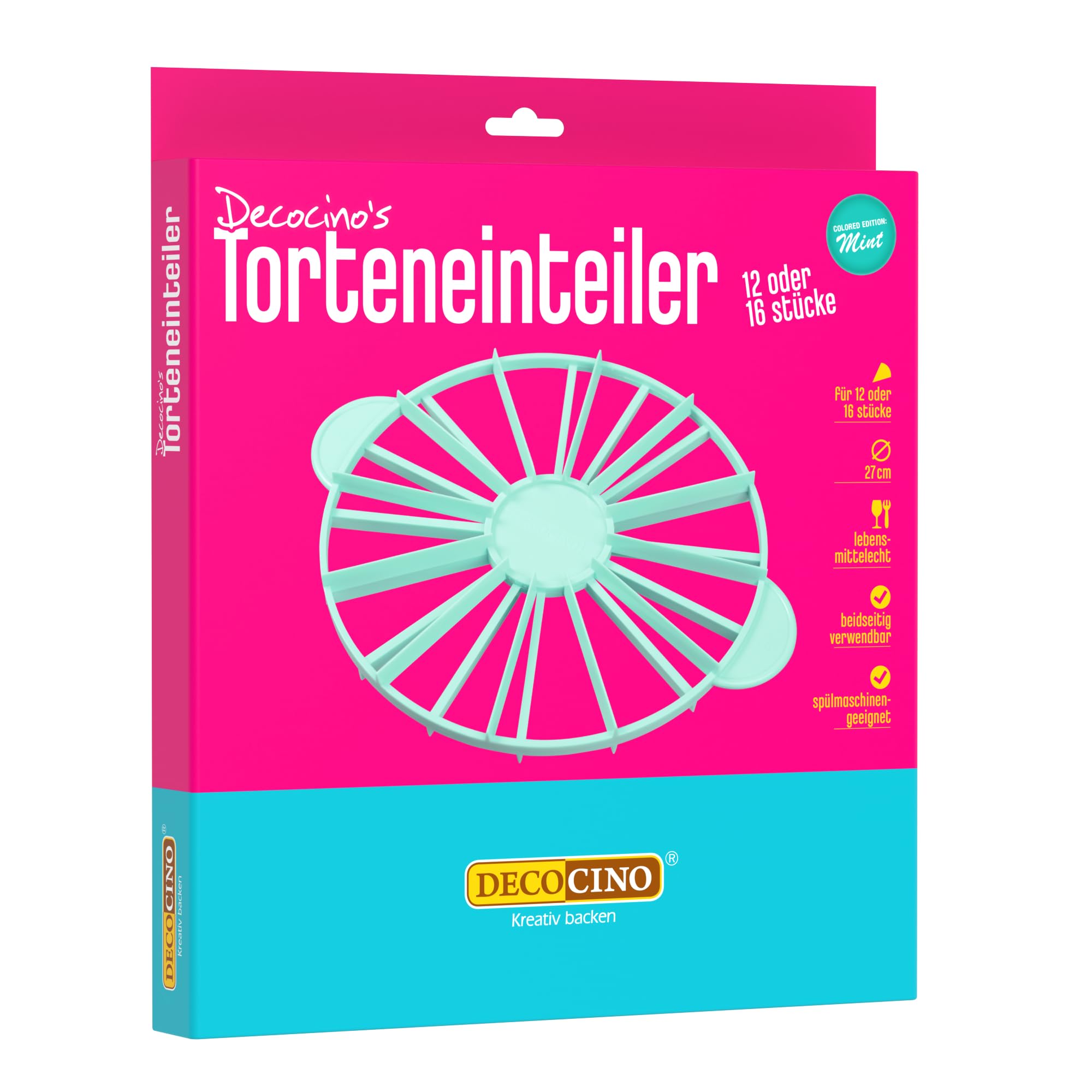 Couper les tartes de deux côtés devient facile avec le séparateur à gâteau rond DECOCINO