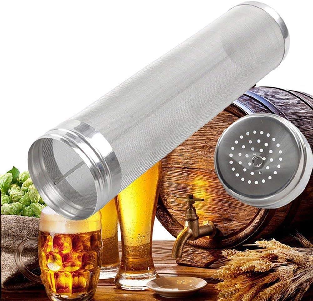 Yosoo Beer Dry Hopper Filter, Stainless Steel Hop Strainer Micron Mesh Beer Filter Cartridge for Home Beer Brewing Kettle Kegging Equipment