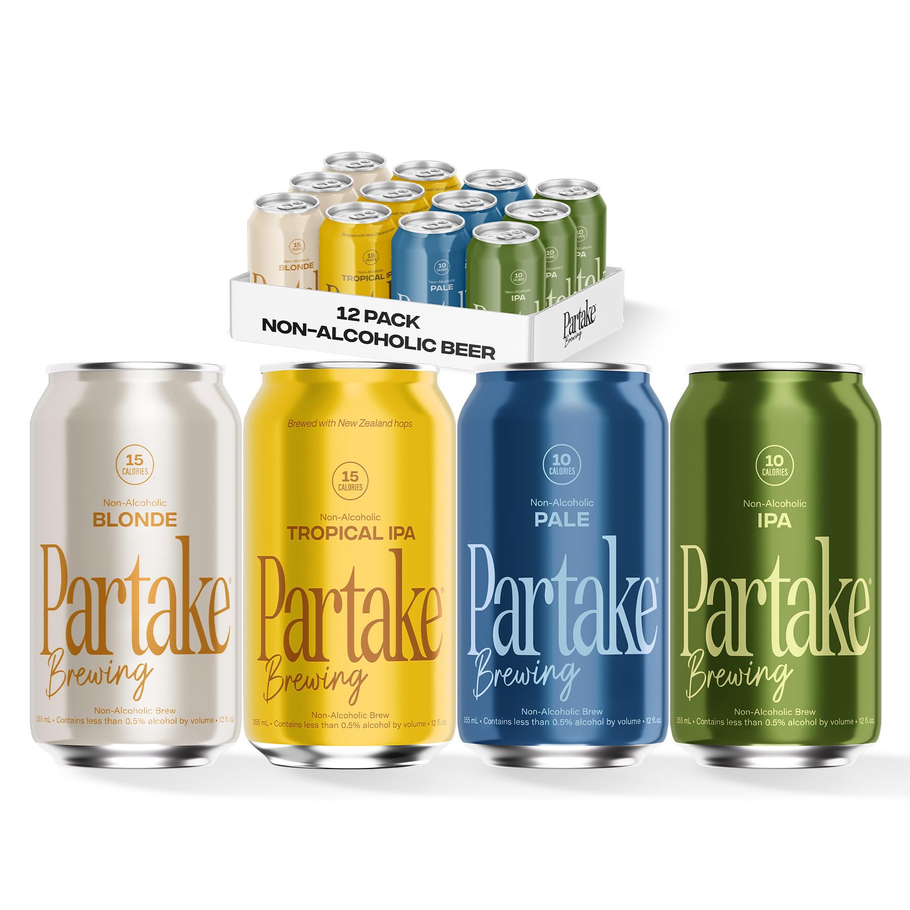 Amazon.com: Partake Brewing Craft Non Alcoholic Beer, Variety Pack