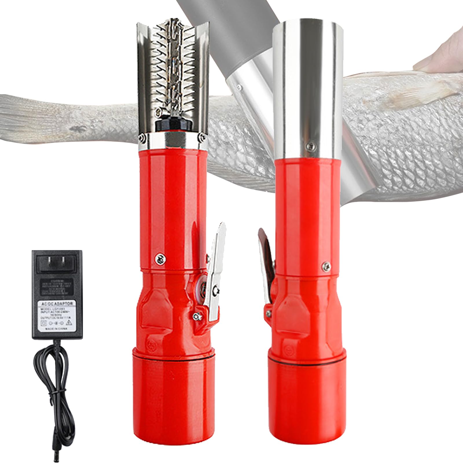 Estrattore di ablatore di Pesce, Strumento disincrostante Elettrico Impermeabile IP67 con Batteria e Testa di Taglio per Chef, Strumento per la Pulizia