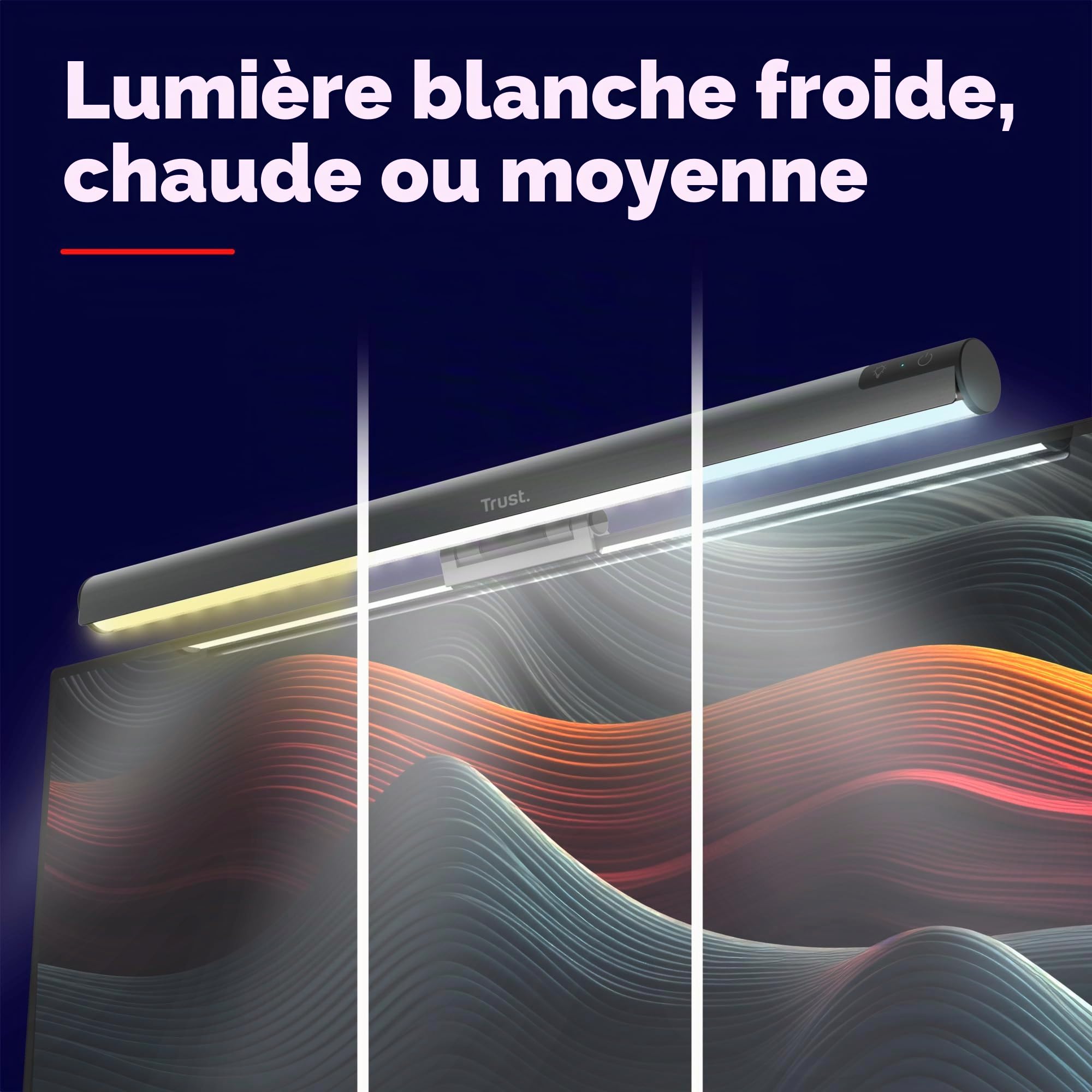 Trust Shyne Lampe Écran PC 42cm Anti-lumière Bleue et Anti-éblouissement