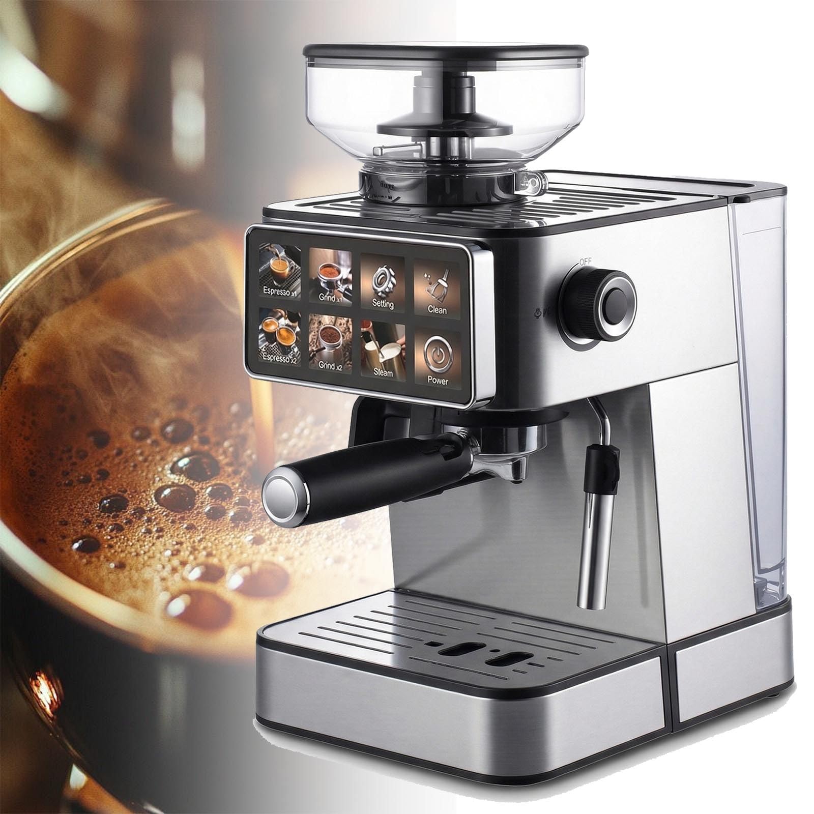Máquina de café con Molinillo, Pantalla táctil y portafiltro