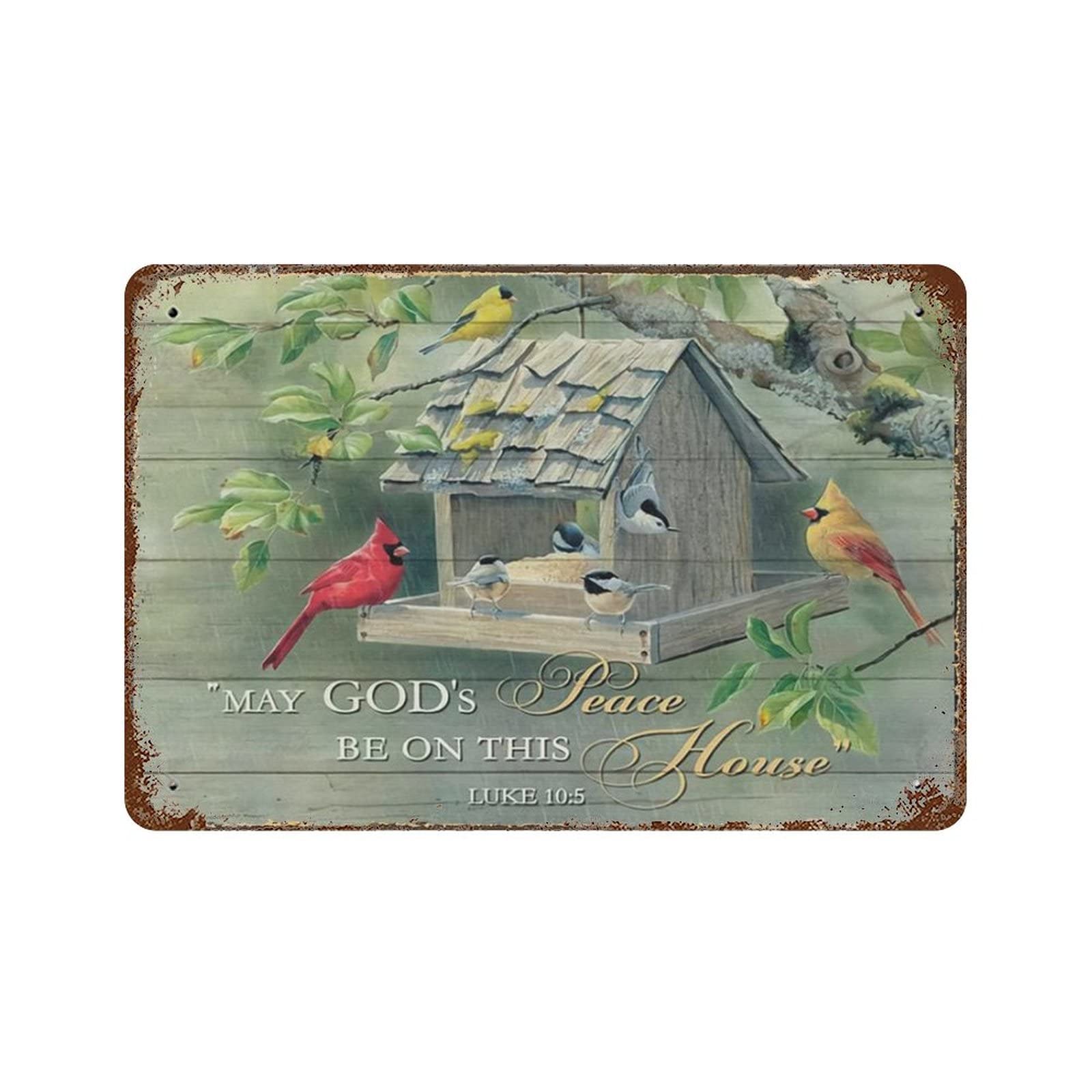 AOOEDM Cardinal Vintage Metal Sign for Home Shop Coffee Garage Man Cave Signs Wall Plaque Kitchen Bar Sign Wall Decor Poster
