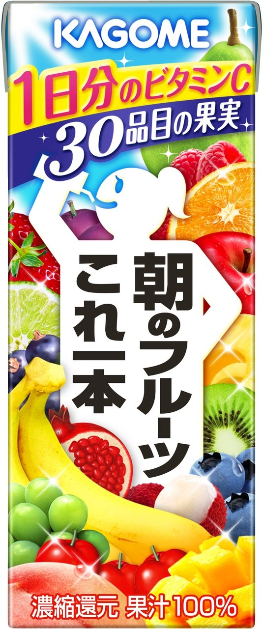 Amazon.co.jp: カゴメ 朝のフルーツこれ一本 200ml×24本 : 食品・飲料
