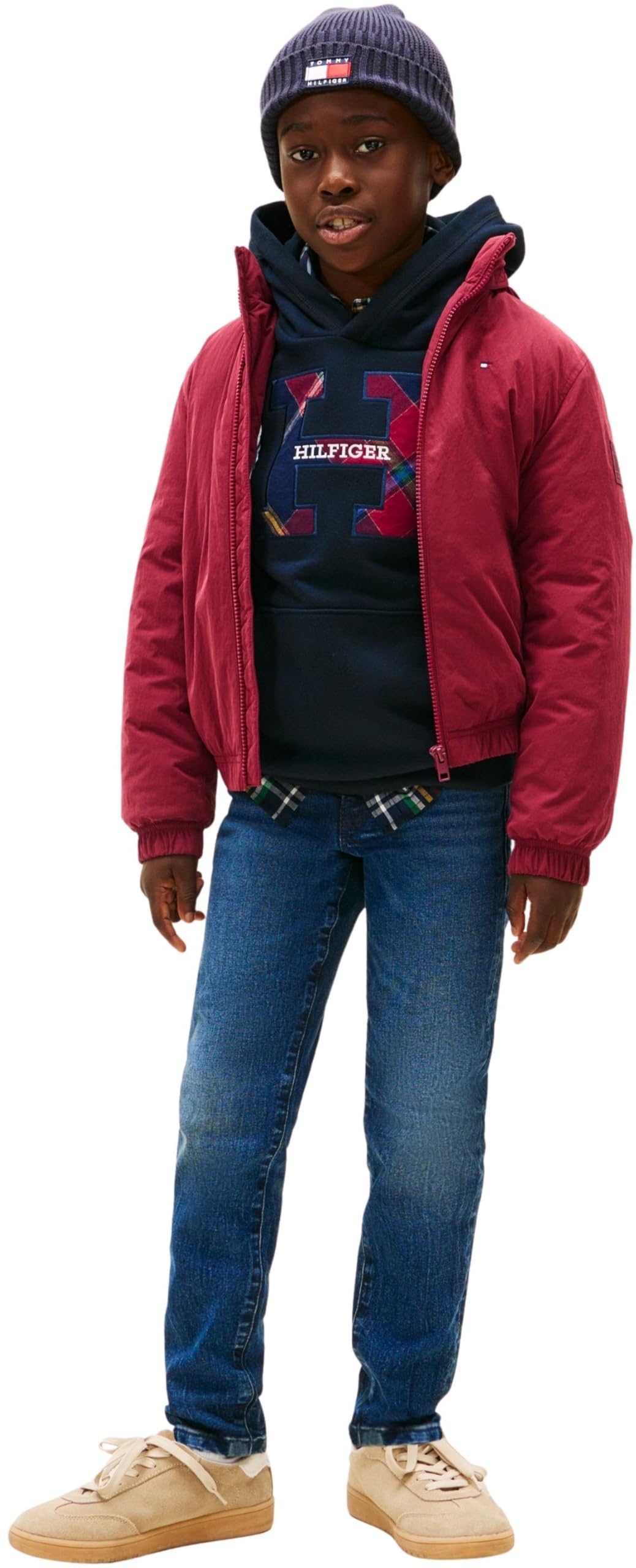 Tommy Hilfiger Jungen Gerade Straight Dark Jeans