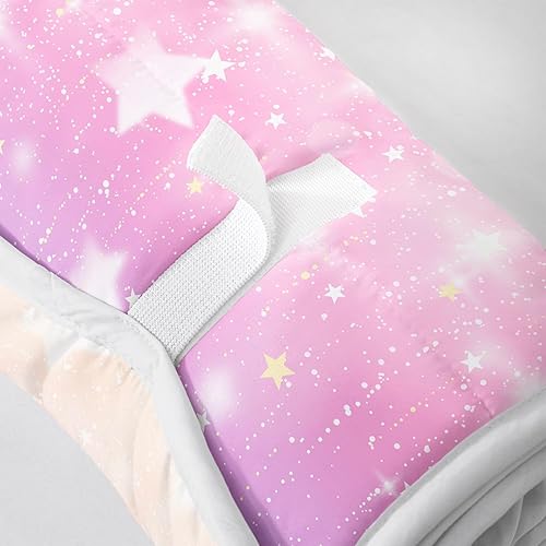 Miniatura 9 de Tapete para siesta espacial  Saco de dormir de galaxia espacial con almohada extraíble  Juego de ropa de cama para guardería y fiestas de pijamas
