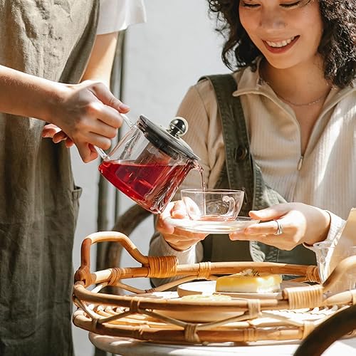 Miniatura 6 de Colador de malla de acero inoxidable, infusores de té sueltos, filtro de hojas de té con tapa, tetera de metal más empinada, infusores de hojas