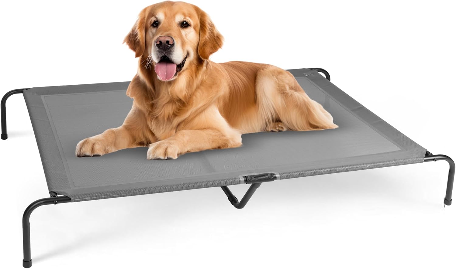 FluffyDream Cooling Elevated Dog Cot Bed Outdoor Raised