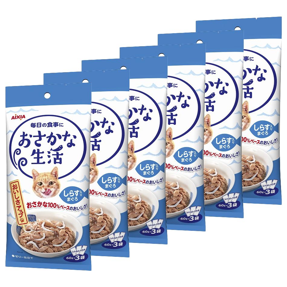 おさかな生活 アイシア しらす入りまぐろ 180g(60g×3袋) 6個入り
