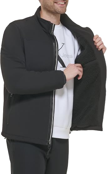 Calvin Klein Men's Soft Shell With Sherpa Lining