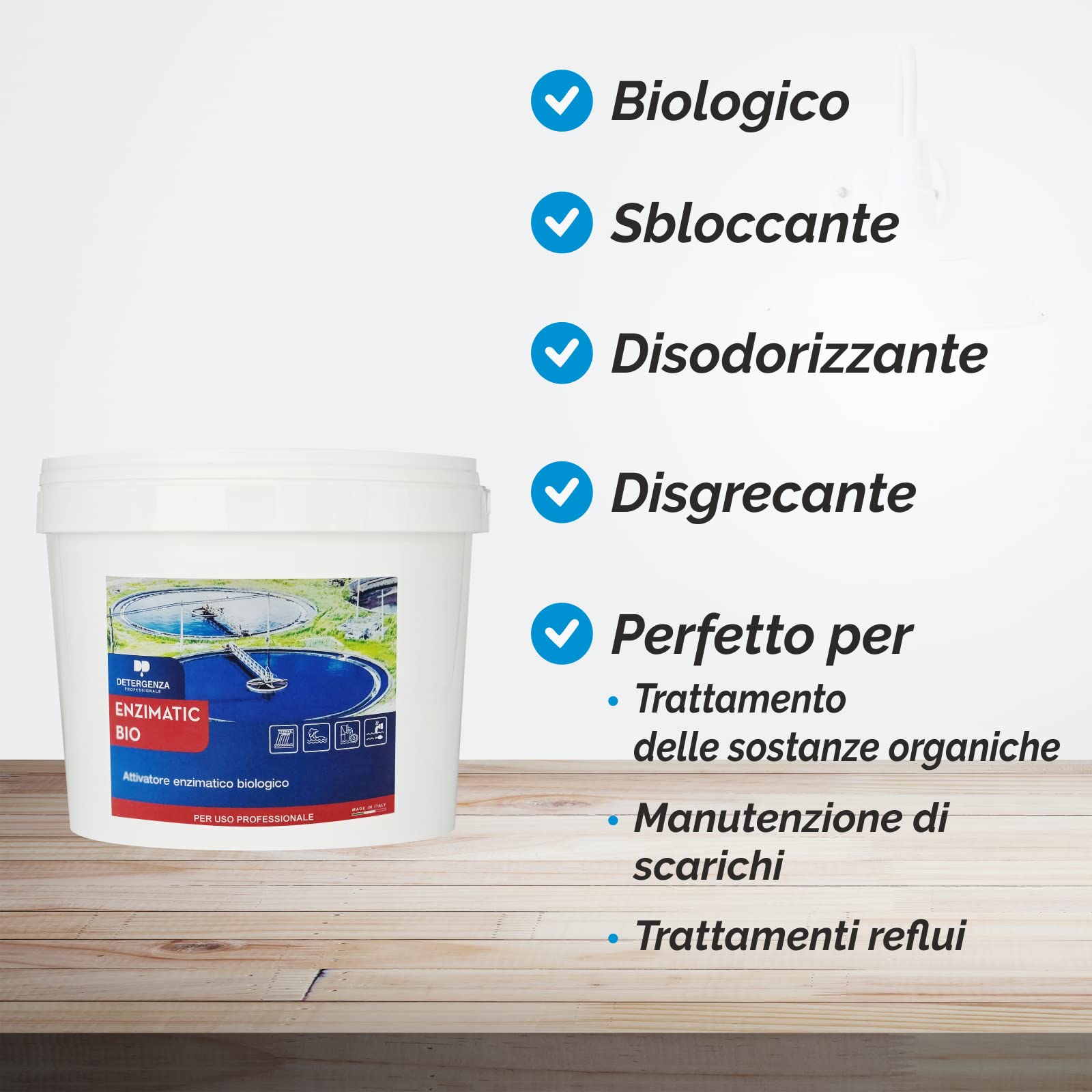 ATTIVATORE Enzimatico Biologico ENZIMATIC BIO CONCENTRATO - Secchio da 5 kg