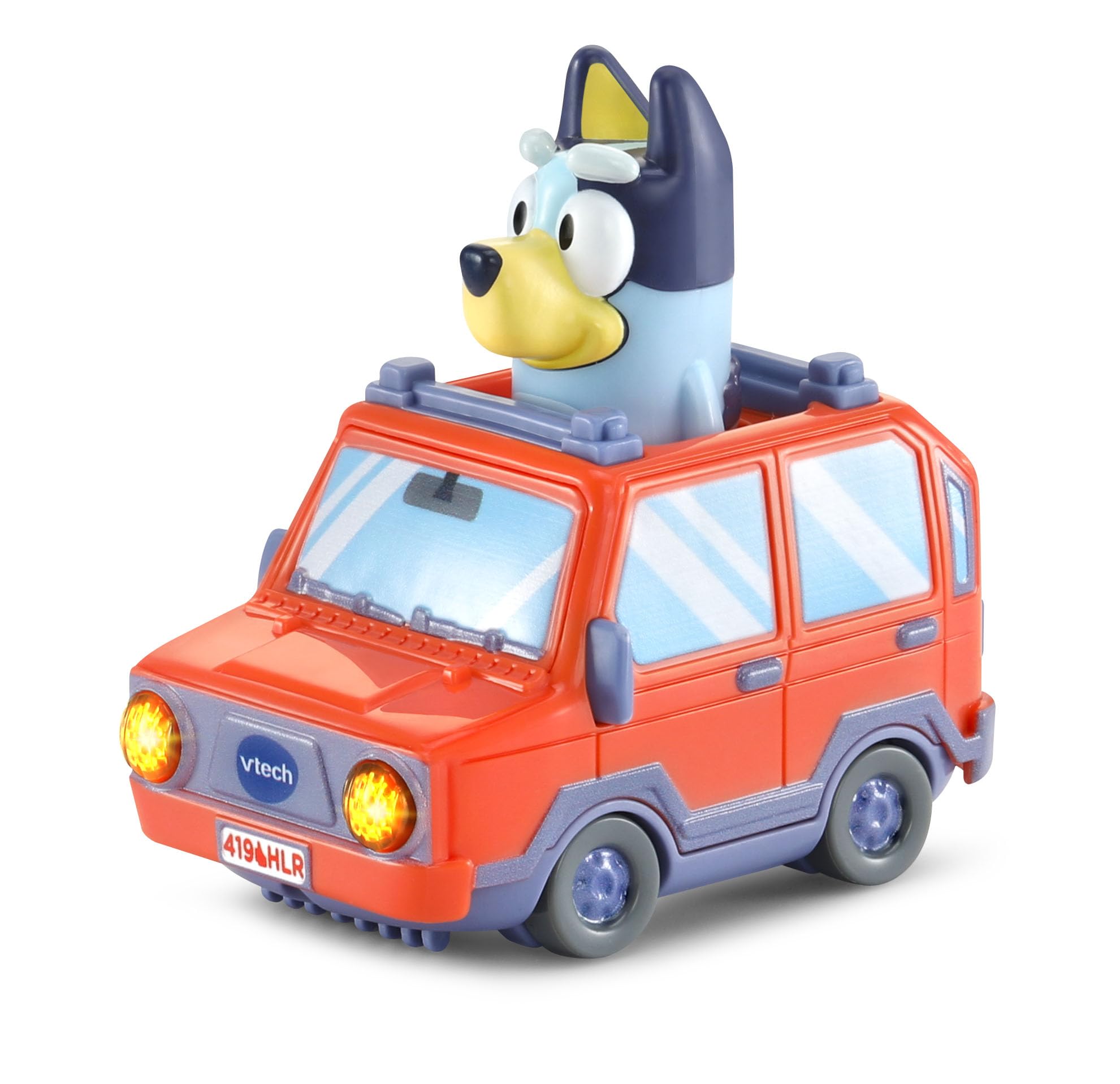 VTech Toot-Toot Drivers Road Trip Play Set, Bluey Playset include auto giocattolo, tracce di veicoli per bambini con luci e suoni, per bambini, 12 mesi, 2, 3, 4+ anni, versione inglese