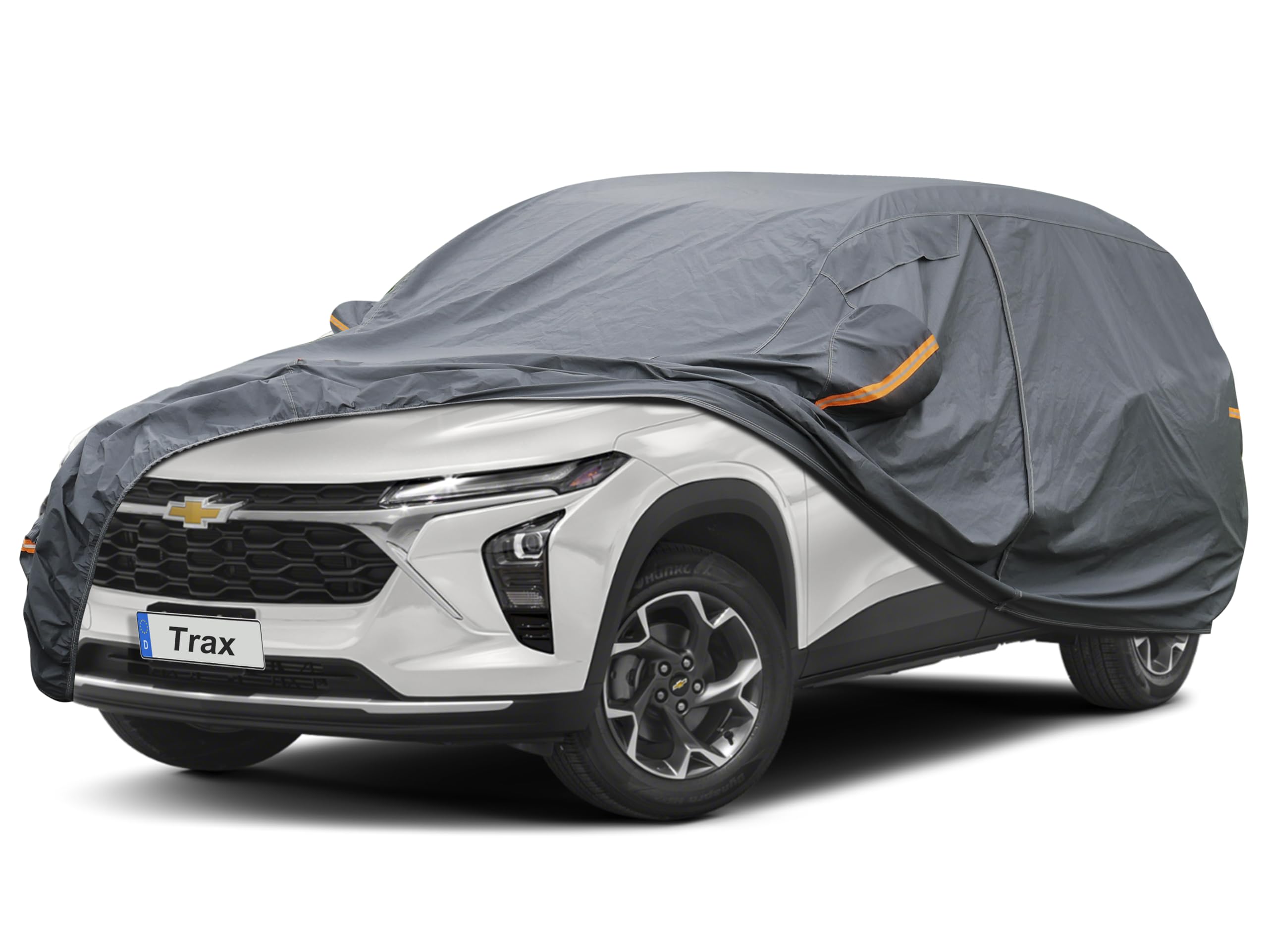 GUNHYI Premium Car Cover Custom Fit Chevrolet Chevy Trax (2013-2026), 16 Layers Heavy Duty Car Cover Waterproof All Weather with Zipper Door for Sun Rain Snow Dust Uv Protection