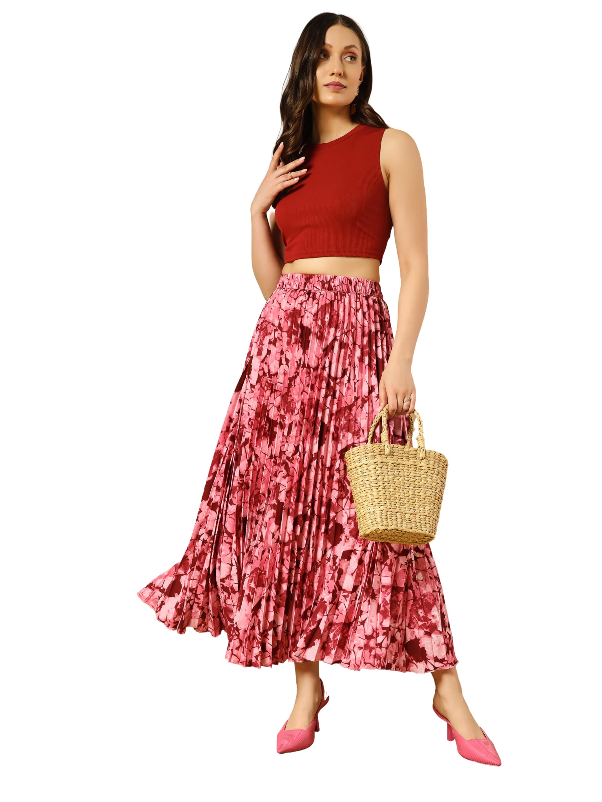 kzully Crepe Western Women's Skirts-picture-49