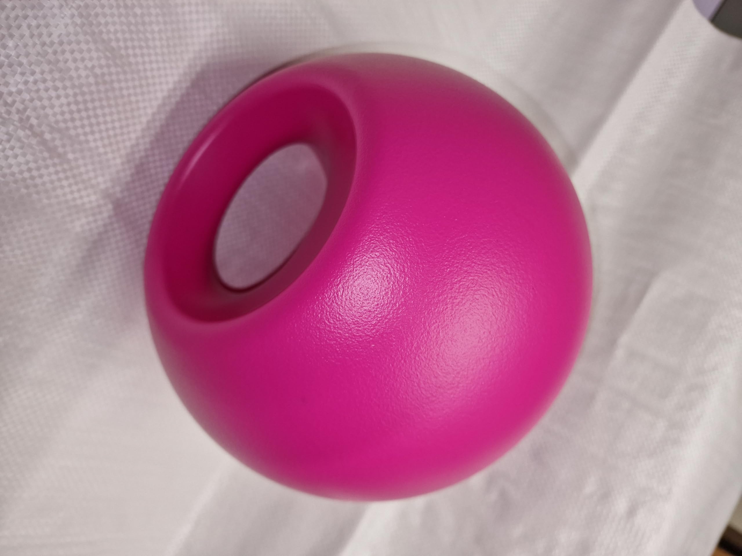 Horse Ball Toy With Handle - Blue or Pink (Play Equine Pony Boredom Field Training Hard Plastic) (Pink)