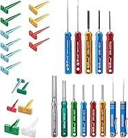 Vista 1 de JRready ST5236+ST5257+ST5269 Kit de herramientas de conector Deutsch para 4#8#16#12#20# Contactos sólidos/estampados 6-22 AWG, con herramienta
