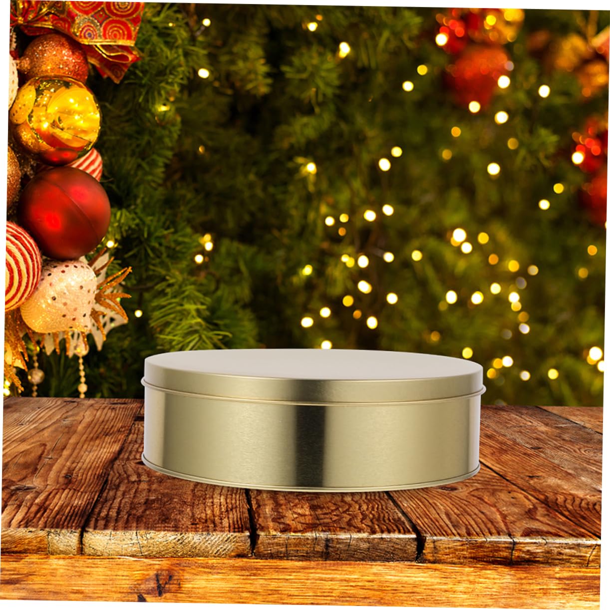 GLEAVI 4pièces Boîtes Décoratives Avec Couvercles Contenants Ronds Métal Pour Biscuits Bonbons Et Collations Bocaux Rechargeables