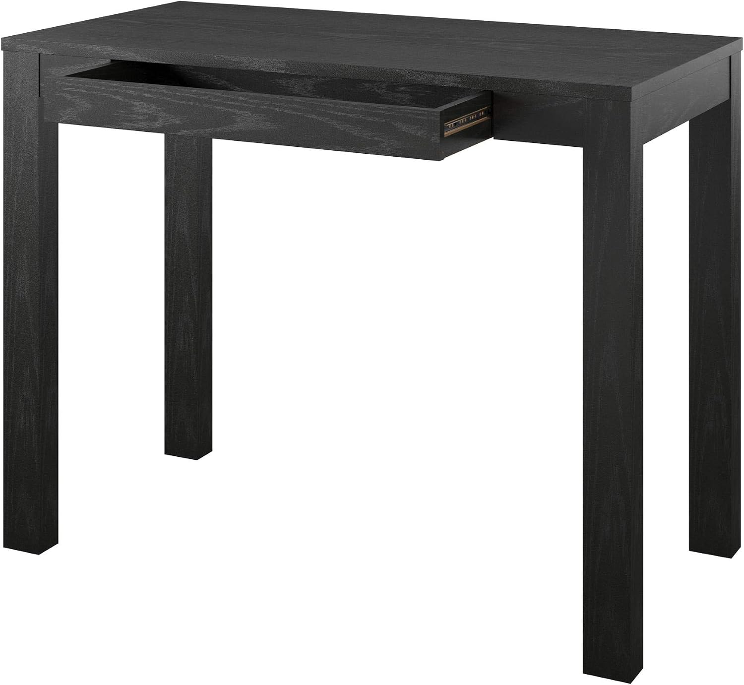 Amazon Basics Wooden, Home Office, Computer Study Desk with Drawer, 39 Inch, Black