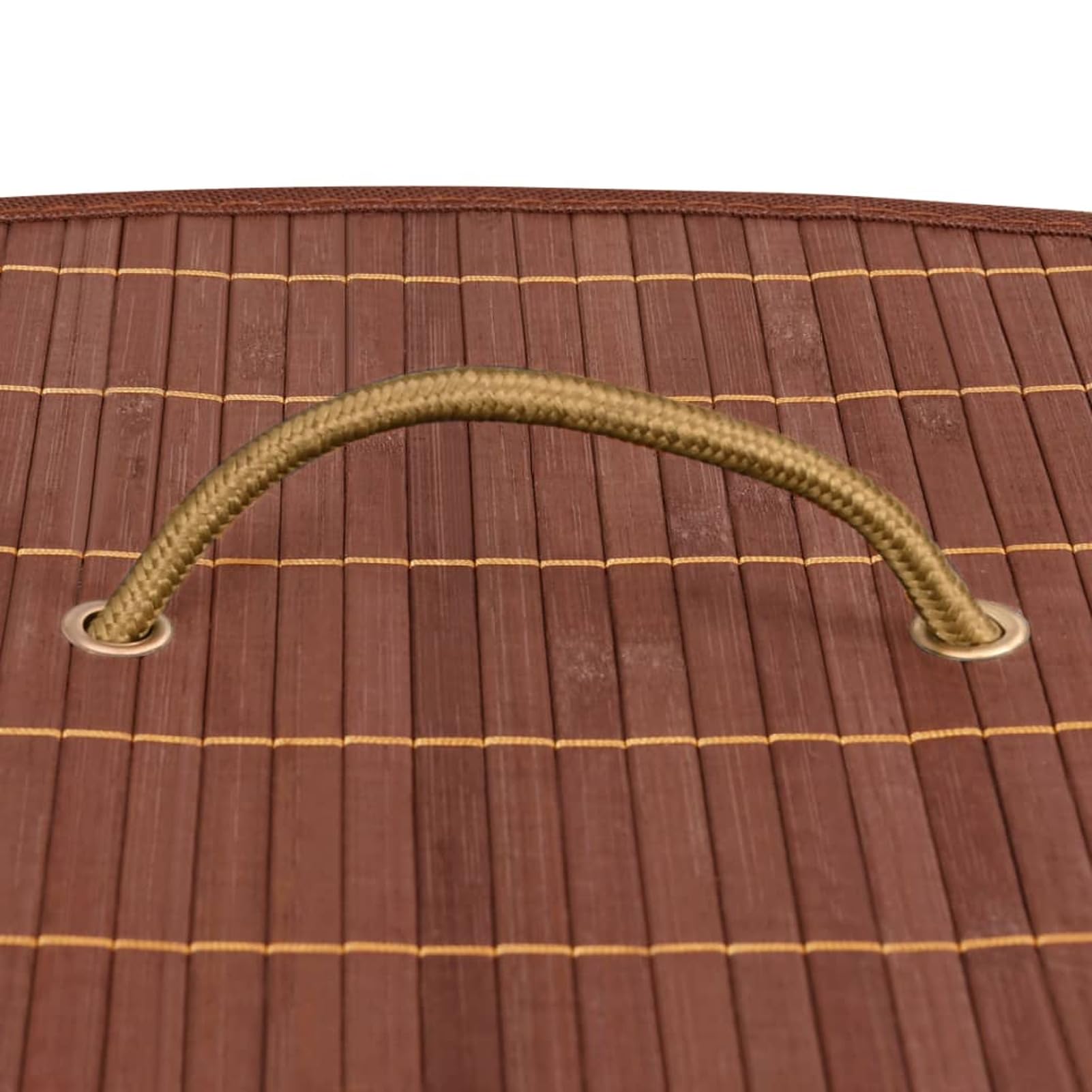 Cesto Portabiancheria Angolare in Bambù Marrone 60 L,Cesto portabiancheria con coperchio,cestino per biancheria in bambù,pieghevole,con borsa rimovibile lavabile,maniglie,per lavanderia,camera d